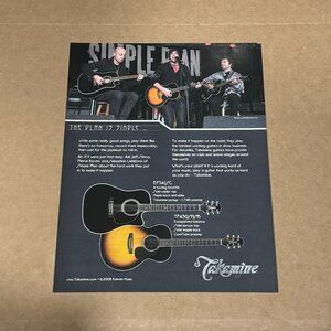 Simple Plan - Takamine Guitars - 2008 Print Advertisement